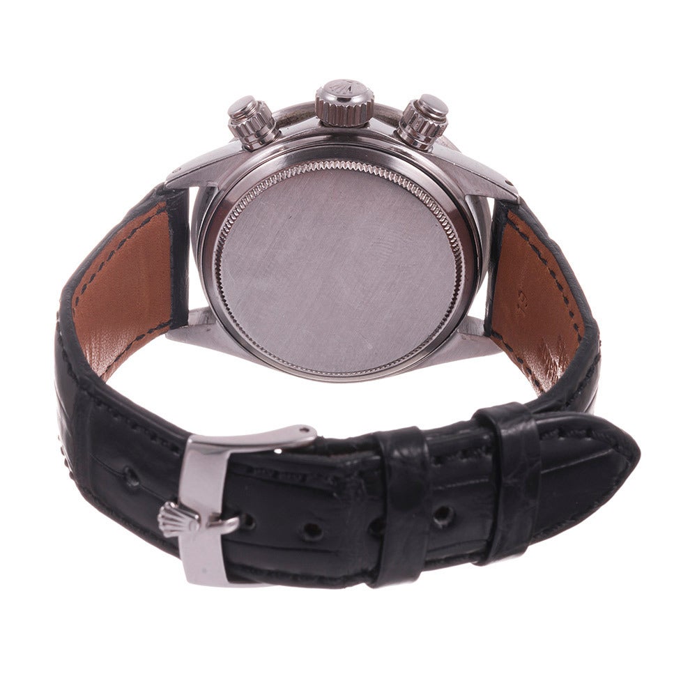 Men's Rolex Stainless Steel Daytona Tropical Sub Dials Wristwatch Ref 6263