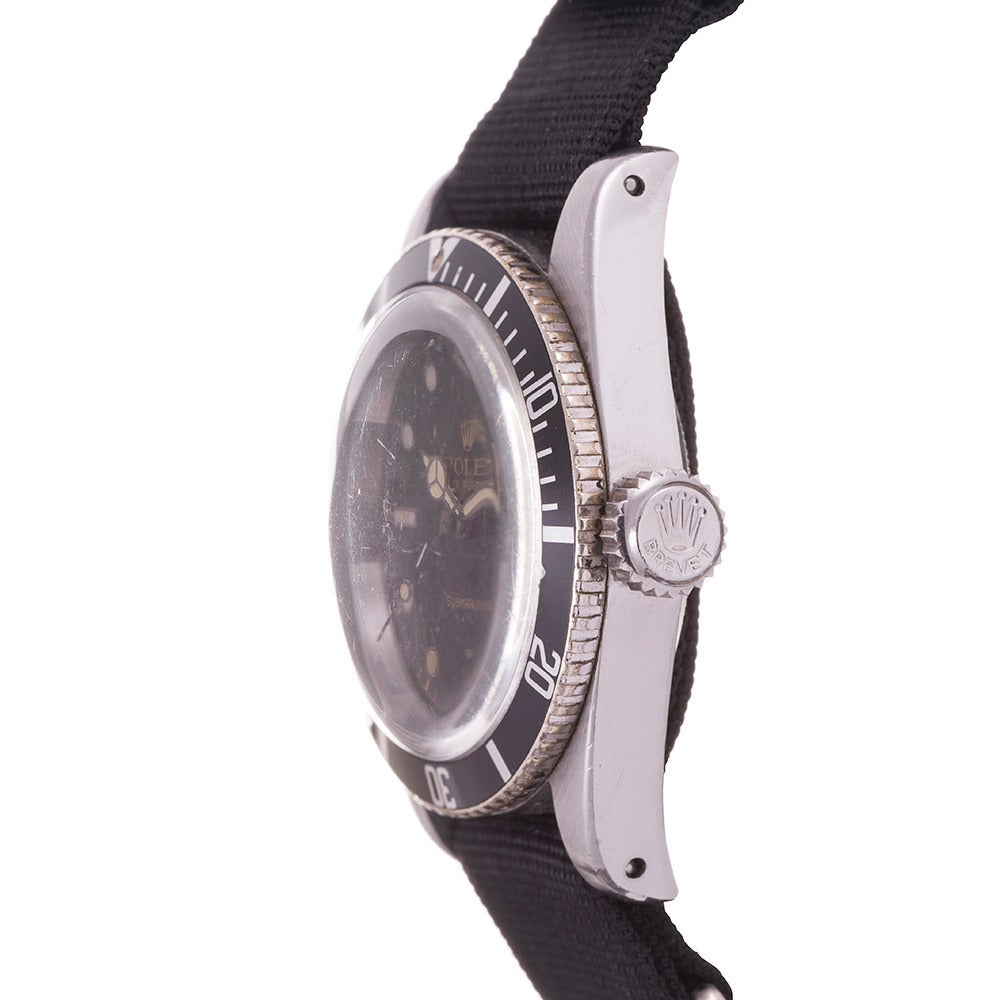 A collectable example of the world’s most iconic watch, this “Big Crown” Submariner ref. #6538 is offered in original 1950s condition and at an attractive price for this rare model. The watch preserves nice case condition and the 8mm Brevette crown.