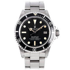 Retro Rolex Stainless Steel Seadweller Wristwatch Ref 1665 circa 1984
