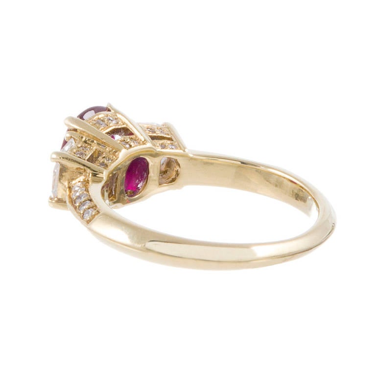 1.52 Carat Ruby and Diamond Ring In Excellent Condition In Carmel-by-the-Sea, CA