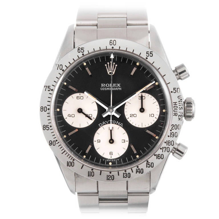 Rolex Stainless Steel Daytona Wristwatch Ref 6239 circa 1960s