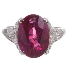 6.77 Carat “No Heat” Ruby Diamond Ring 10