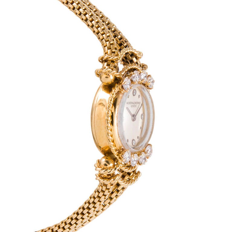 Vacheron and Constantin Lady's Yellow Gold and Diamond Wristwatch circa ...