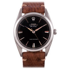 Vintage Rolex Stainless Steel Oversized Air King Wristwatch Ref 5504