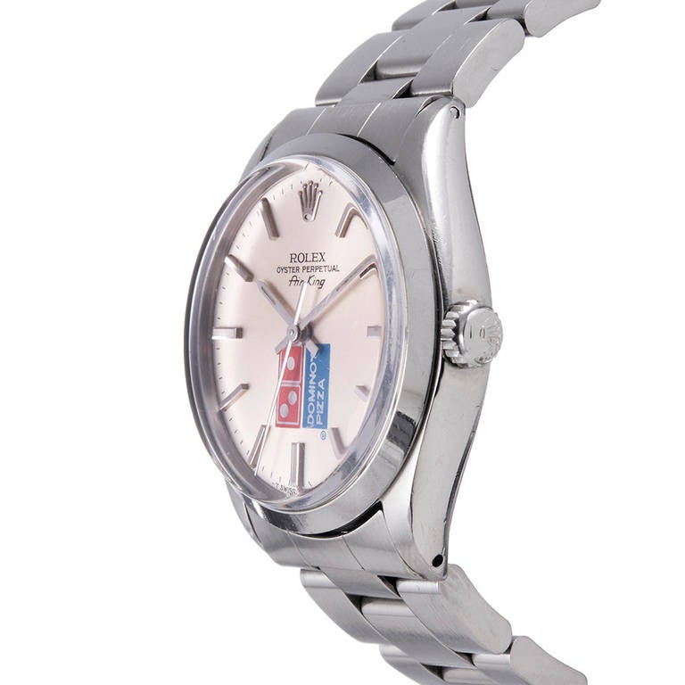 Know someone whose brilliant career began delivering pizza to pay off student loans? This is the ideal gift. Once upon a time, Rolex offered the service of applying corporate logos to the dials of their watches at the request of companies who wished