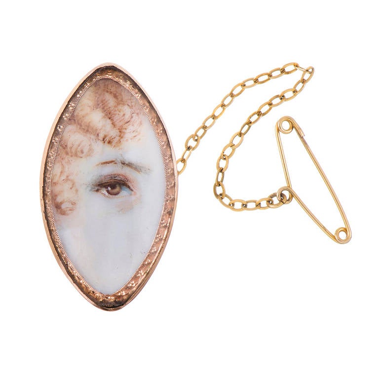 Lozenge-Shaped Victorian Lover's Eye