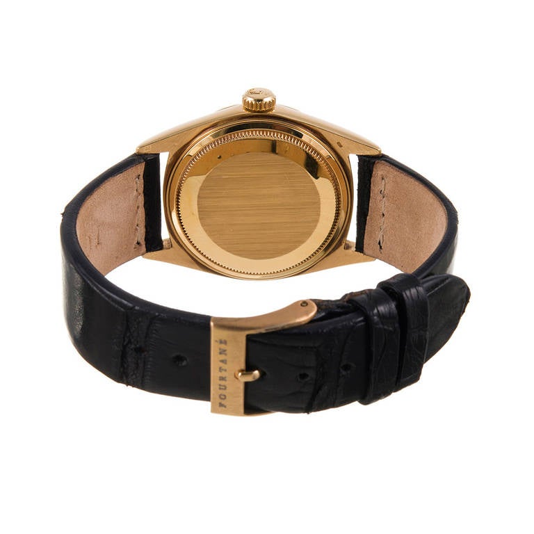 Men's Rolex Yellow Gold Datejust Wristwatch circa 1960s
