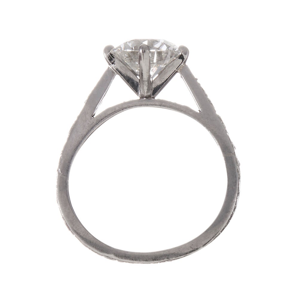 Women's Tiffany & Co. 1.79 Carat Diamond Platinum Engagement Ring