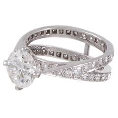 Tiffany & Co. 1.79 Carat Diamond Platinum Engagement Ring 4