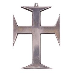 Georgian Garnet and Paste Cross