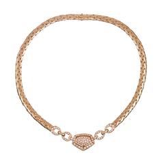 Cartier Pentagonal Diamond Collar with Original Box