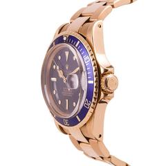 Rolex Yellow Gold Submariner Wristwatch Ref 1680