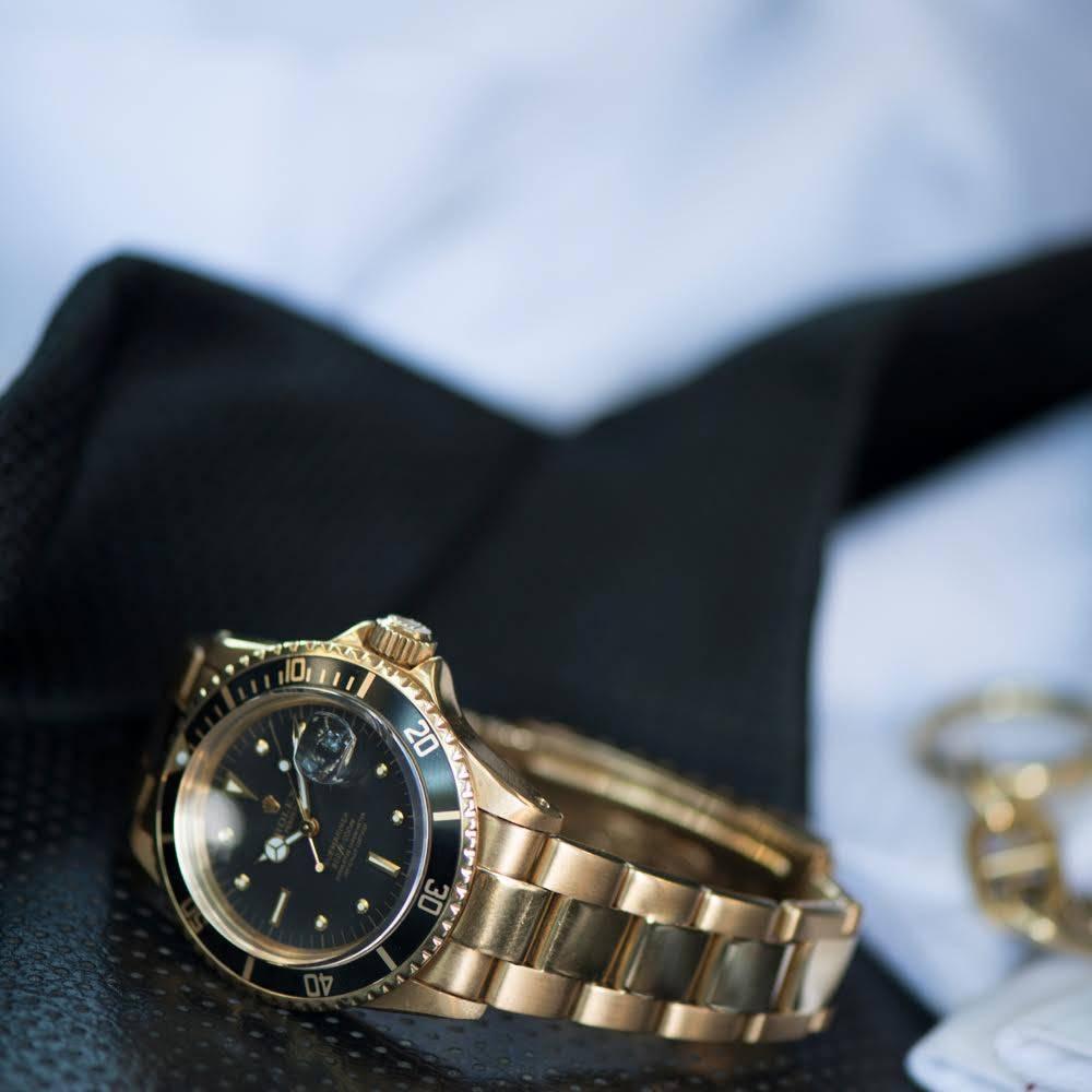 Rolex Yellow Gold Submariner Wristwatch Ref 1680 1