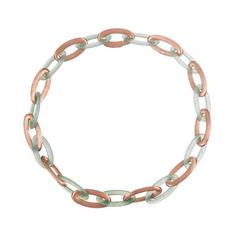 Nanis Olga Aventurine Gold Link Necklace