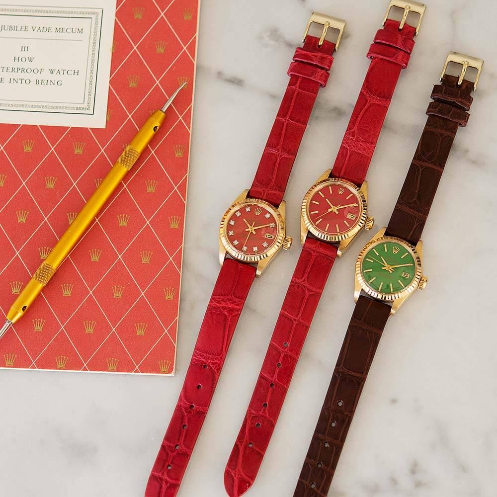 rolex red diamond watch