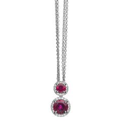 Lisette Ruby Diamond Gold Pendant