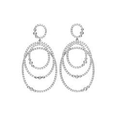 Classic Diamond Gold Drop Earrings