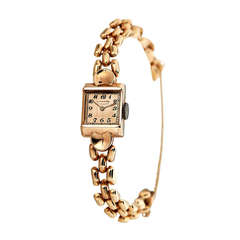 Vintage Tissot Lady's Rose Gold Bracelet Watch