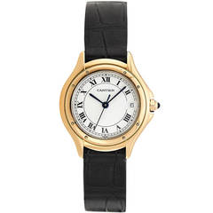 Cartier Lady's 18k Yellow Gold Cougar Wristwatch with Date