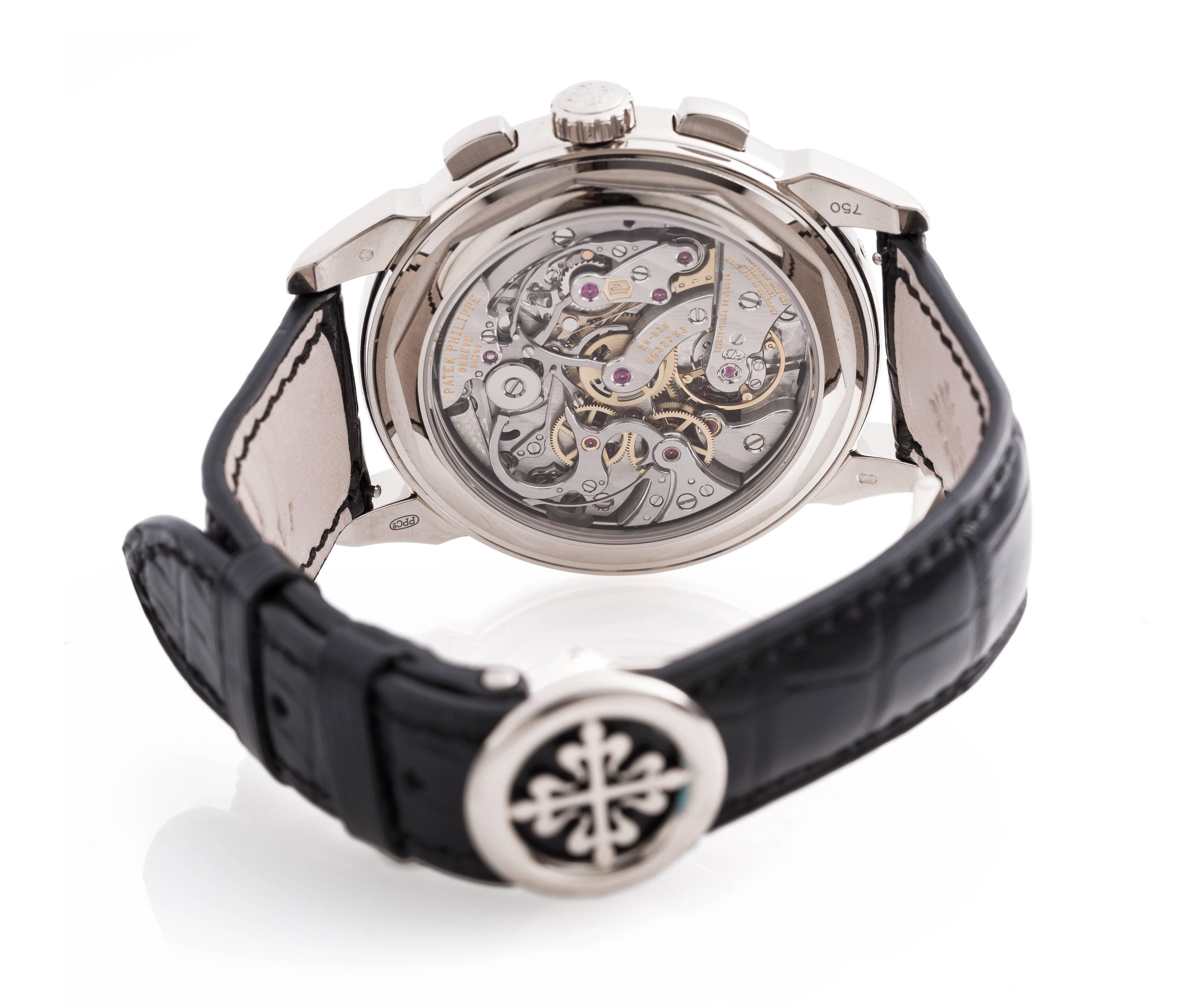 
Men's 5270G-018 - White Gold - Men - Grand Complications
Pre-owned in original plastic

    Manually wound mechanical movement
    Caliber CH 29-535 PS Q
    Chronograph
    Central chronograph hand and instantaneous 30-minute counter
   