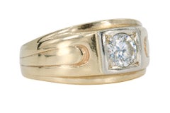 Vintage 14K Yellow Gold Diamond Solitaire Ring