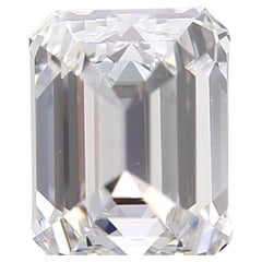 Dazzling 1pc Natural Diamond with 0.70 Carat Emerald D VS2 GIA Certificate