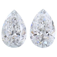 Paar birnenförmige Diamanten im Brillantschliff, 1,00 Karat, GIA-zertifiziert