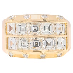 Brilliant 2.62ct Natural Diamonds Ring in 20K Yellow Gold