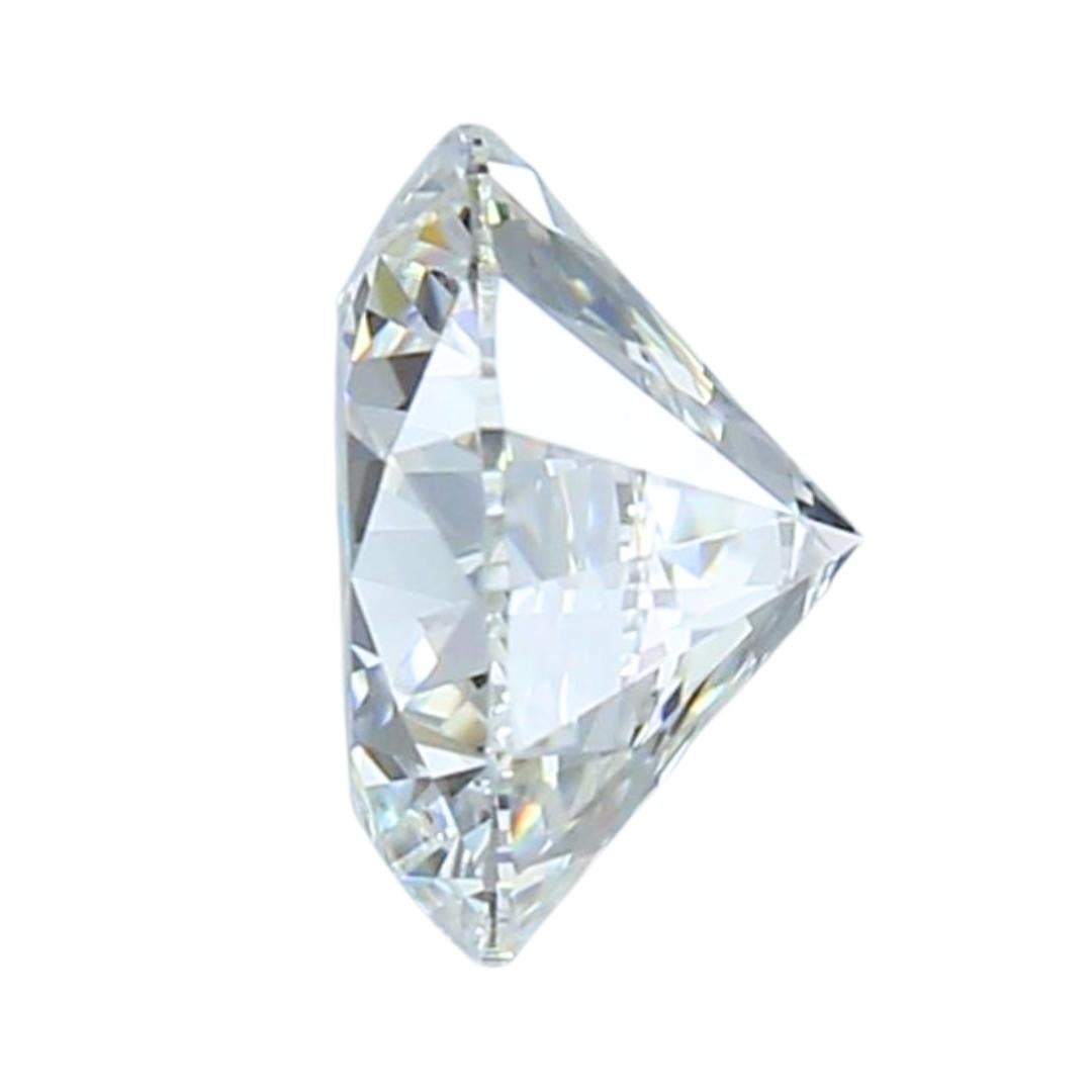 Abbagliante diamante a forma rotonda con taglio ideale triplo eccellente da 1.56 carati - certificato IGI In condizioni Nuovo in vendita a רמת גן, IL