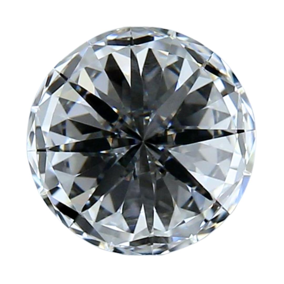 Abbagliante diamante a forma rotonda con taglio ideale triplo eccellente da 1.56 carati - certificato IGI in vendita 2