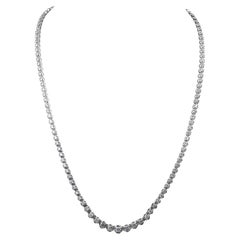 Sophisticated 4.02ct Natural Diamonds Necklace in 18k White Gold - IGI Certified