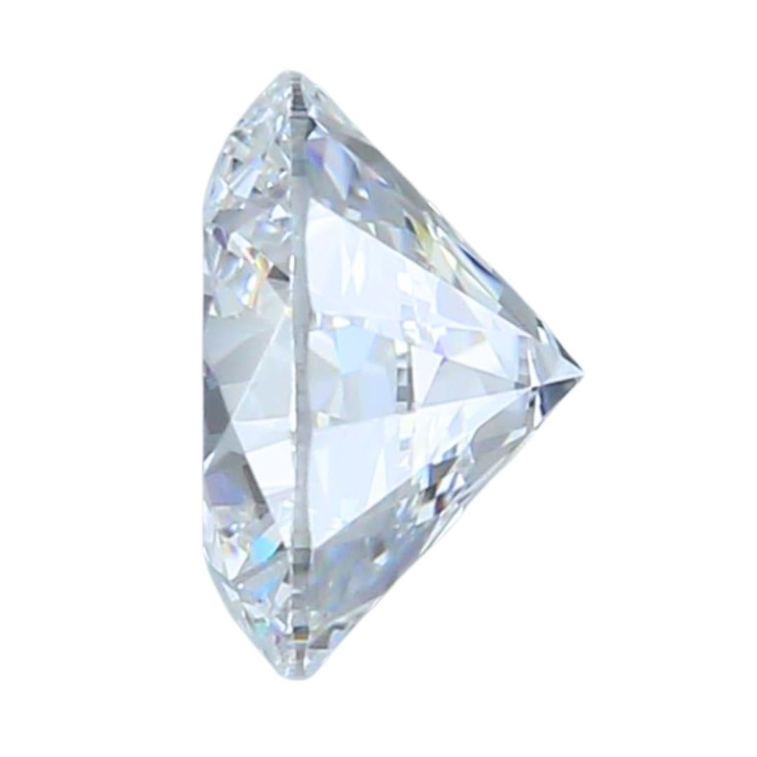 Donna Abbagliante diamante a forma rotonda con taglio ideale triplo eccellente da 1.16 carati - certificato IGI in vendita