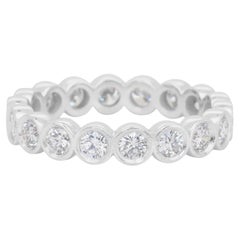 Eleg 1.46ct Diamonds Eternity Ring in oro bianco 18k - Certificato IGI
