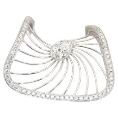 1.55 Carats IGI Certified 18k White Gold Diamond Cocktail Ring