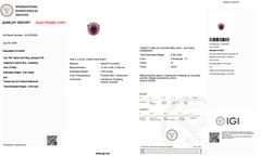 Anillo de cóctel de oro amarillo de 18 quilates con rubí y diamantes, certificado por el IGI, de 4,06 quilates