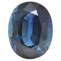 Magnifica gemma sciolta: zaffiro blu naturale non trattato da 3,56 carati - Certificato GIA
