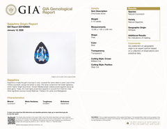 Stunning 2.19ct Natural Unheated Blue Sapphire Loose Gemstone - GIA Certified