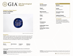 Captivating 1.90ct Natural Unheated Blue Sapphire Loose Gemstone - GIA Certified