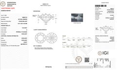 1.05 Carats IGI Certified Natural Round Diamond