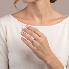 Classic 0.50ct Round Brilliant Natural Diamond Solitaire Ring in Platinum