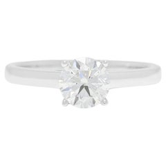 Zeitloser Solitär-Diamantring mit 0,65 Karat aus 18-karätigem Weißgold – GIA-zertifiziert