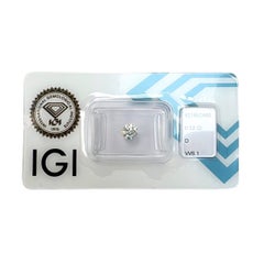 0.52 Carat IGI Certified Natural Diamond Round Brilliant