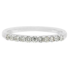 Sublime Gold Heart 0.22ct Natural Diamond Half Eternity Band Ring