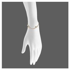Shaun Leane Rose Gold Vermeil Three Flower Bracelet