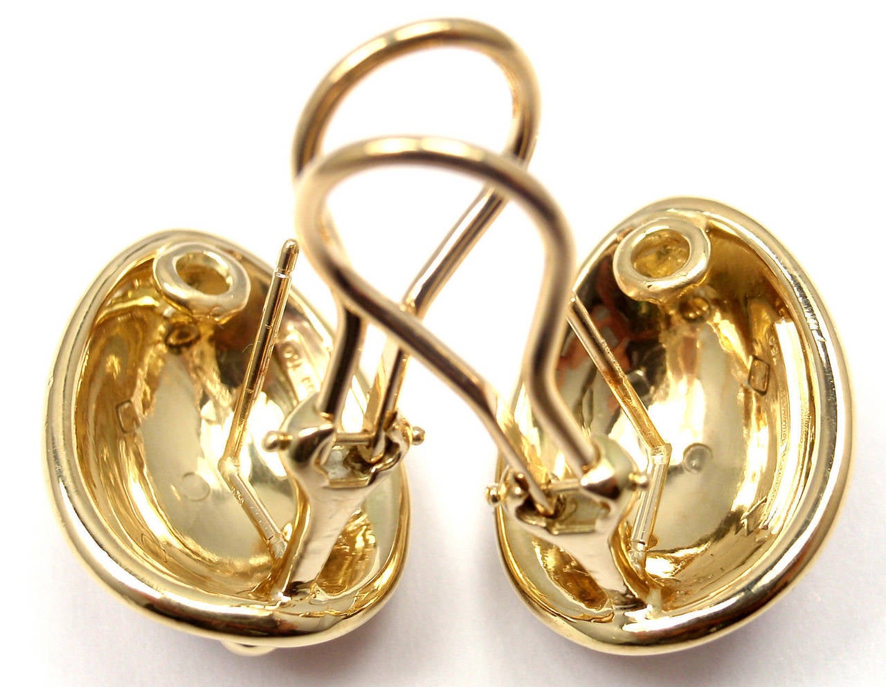 Tiffany & Co. Jean Schlumberger Red Enamel Gold Earrings 1