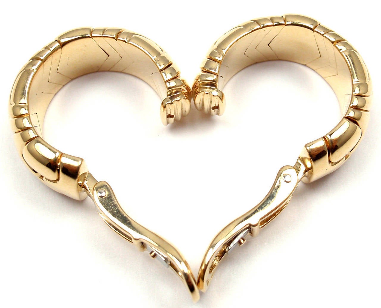 Bulgari Alveare Gold Hoop Earrings 4
