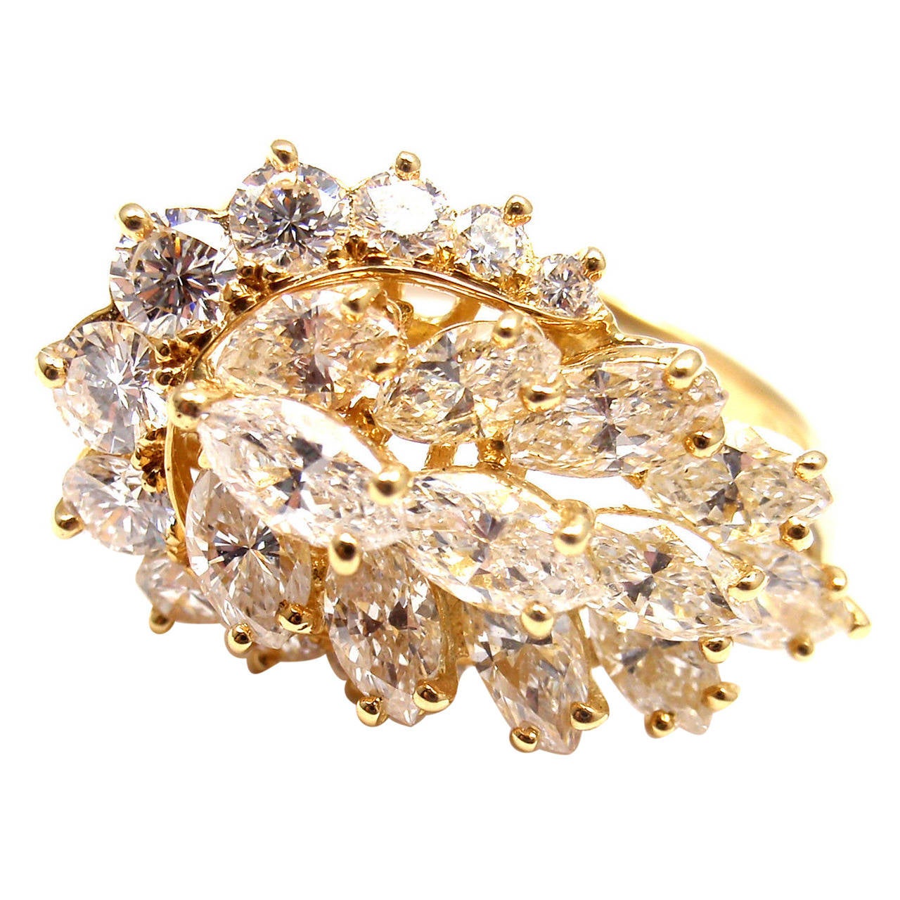 Piaget Diamond Gold Cocktail Ring