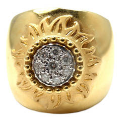 Carrera Y Carrera Sol Y Sombra Sun Diamond Gold Ring 5