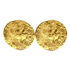 Salvador Dali D'or for Piaget Gold Cufflinks