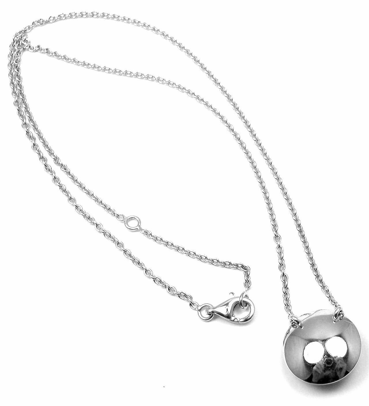 Chanel Comete Agate Diamond Gold Pendant Necklace In New Condition In Holland, PA
